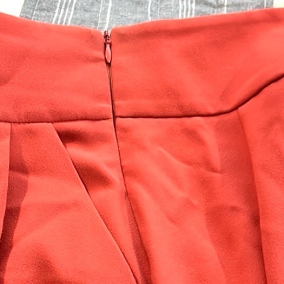 ELISABETTA FRANCHI,High-Waisted trousers in Tangerine, EUC Cropped,Size 40/4 - Picture 8 of 11